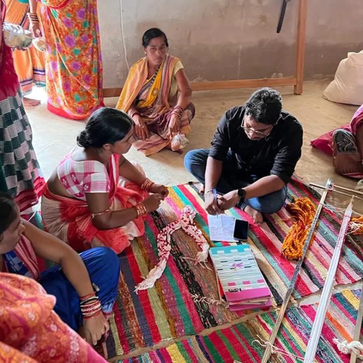 Working with handloom weavers
